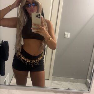 Black mini skirt size small